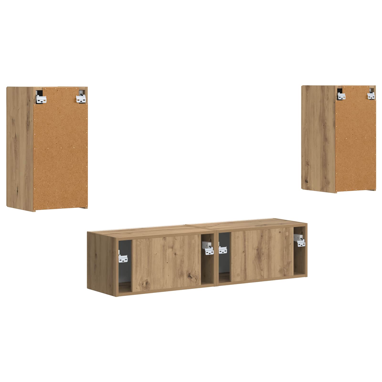 2 Pcs Artisan Eiken artisanaal eikenkleurig