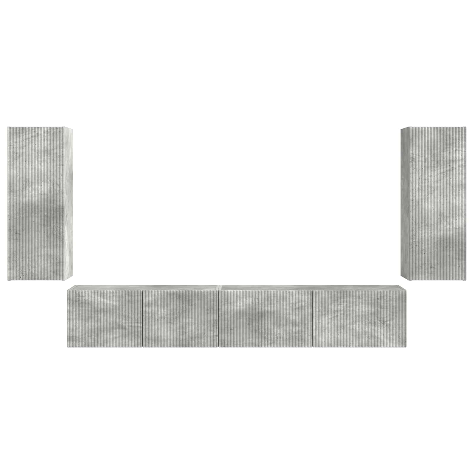 3 Pcs Beton Grijs Betongrijs
