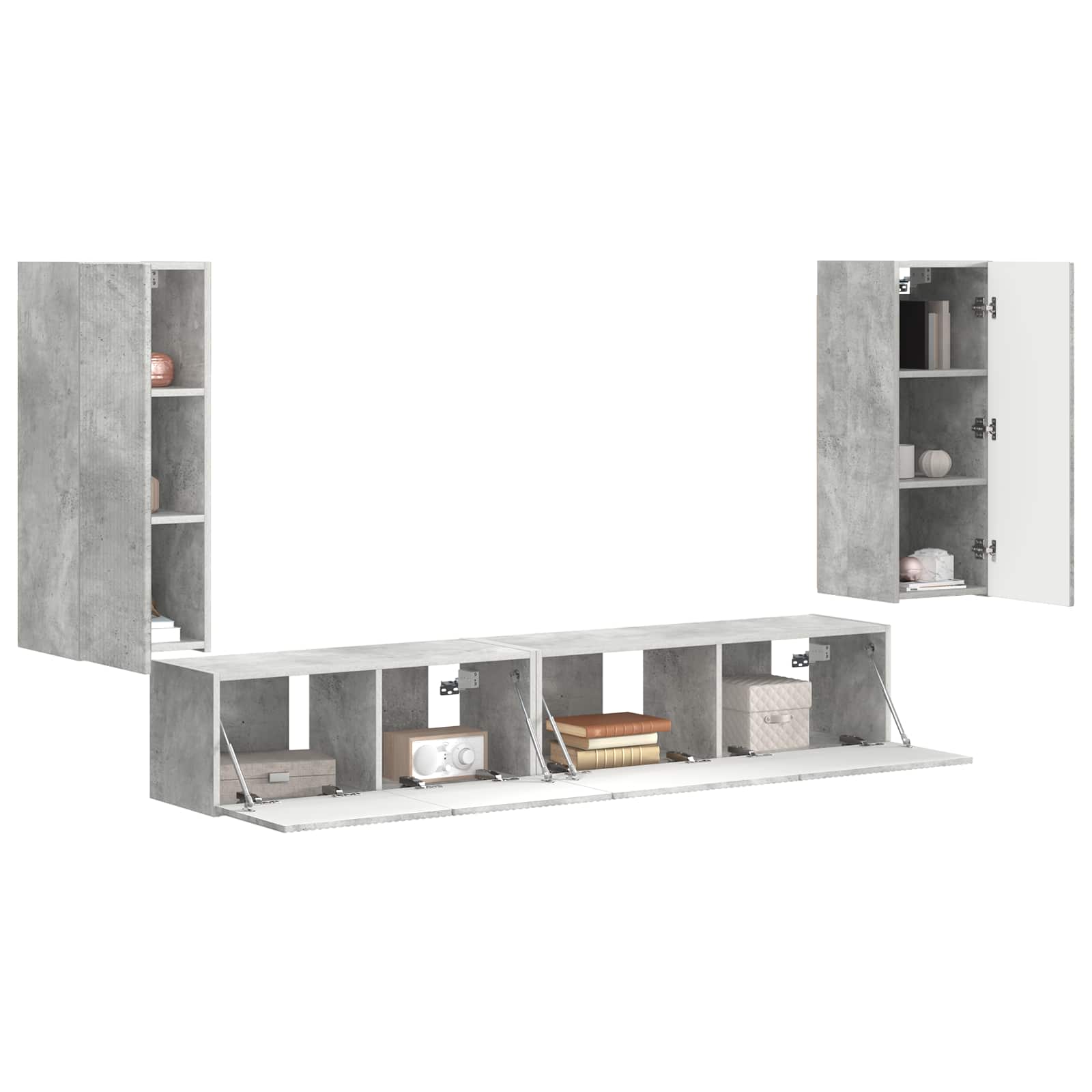 3 Pcs Beton Grijs Betongrijs