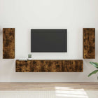 Tv-meubel set 3 stuks gerookt eiken