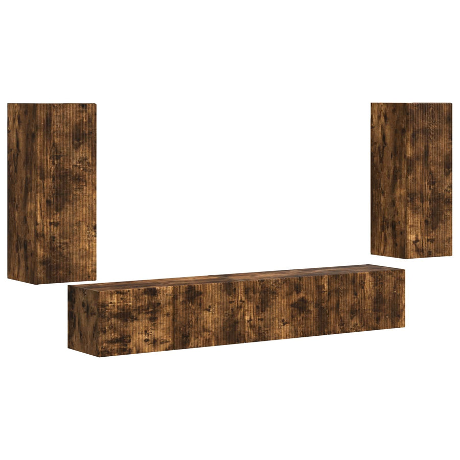 3 Pcs Gerookt eiken