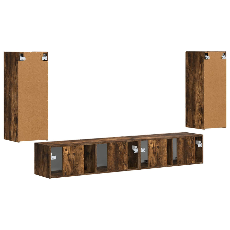 3 Pcs Gerookt eiken