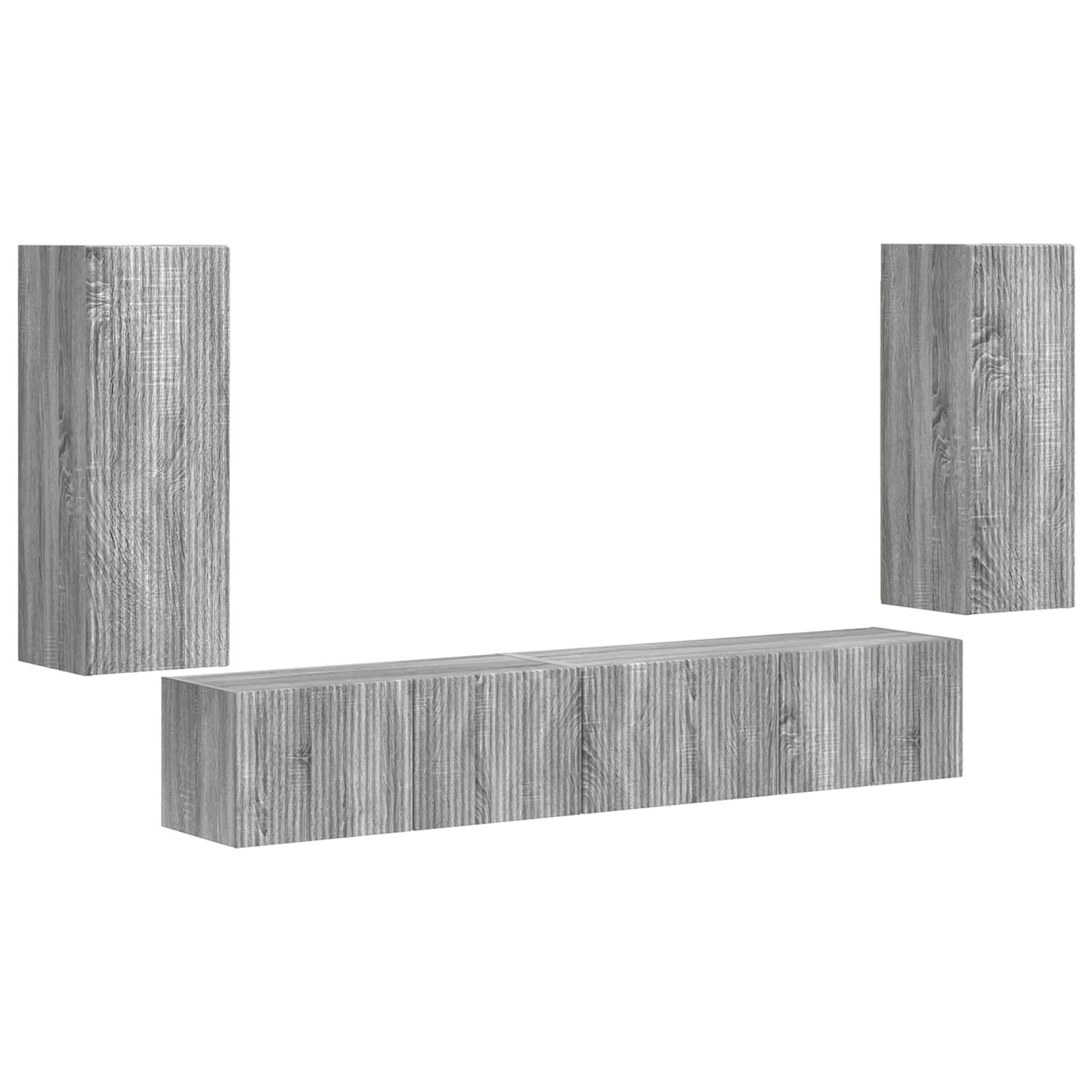 3 Pcs Grijs sonoma