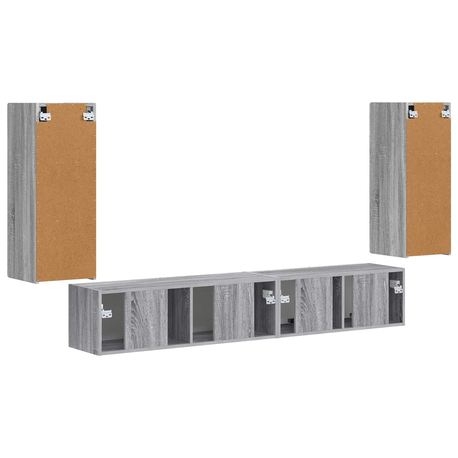 3 Pcs Grijs sonoma