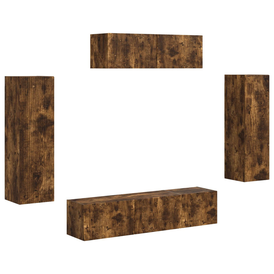 3 Pcs Gerookt eiken