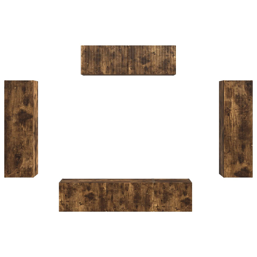 3 Pcs Gerookt eiken