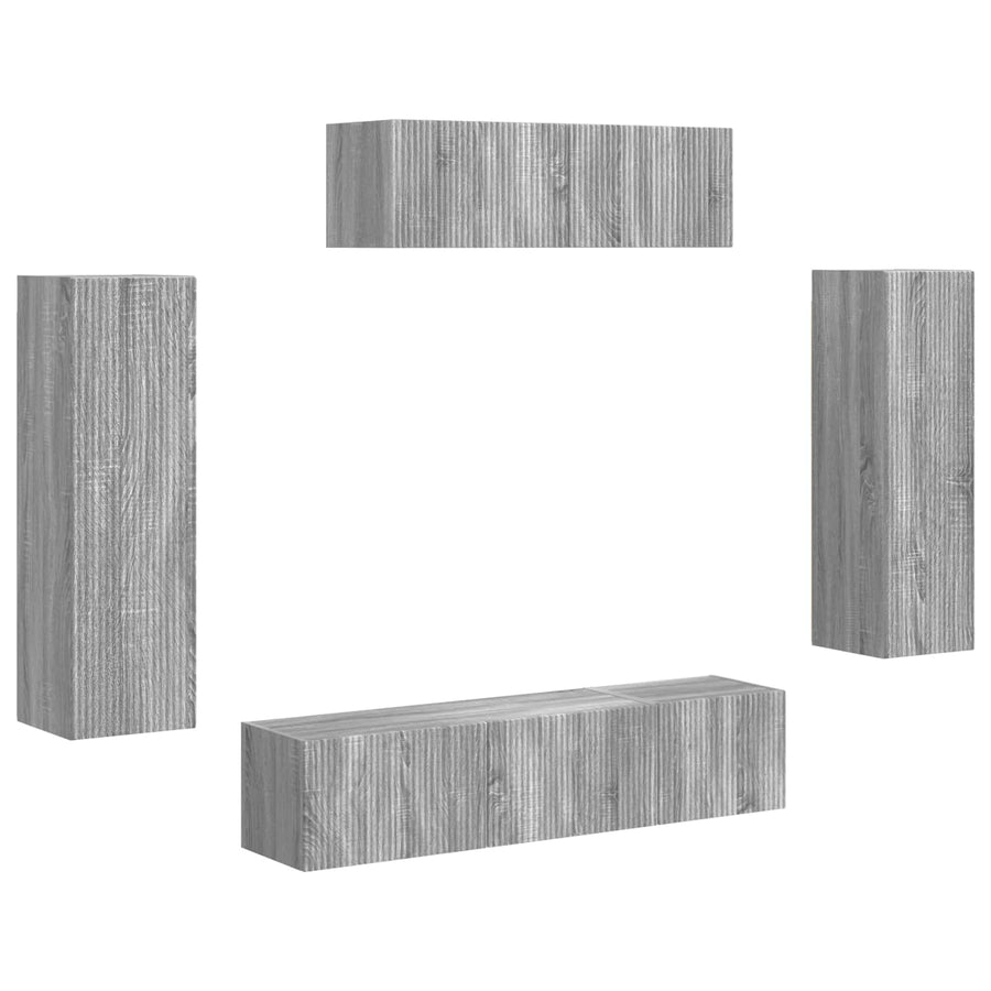 3 Pcs Grijs sonoma