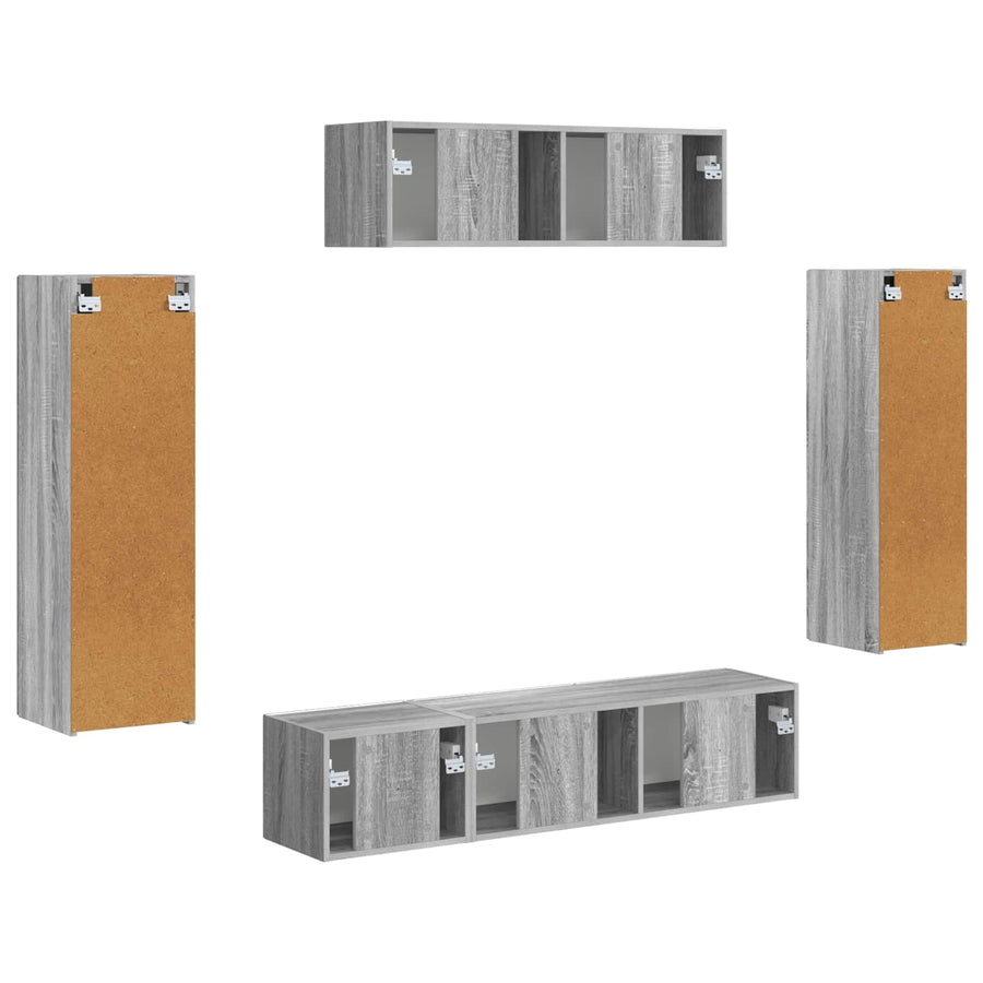 3 Pcs Grijs sonoma