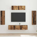 TV-kast 5 pcs Oudhout