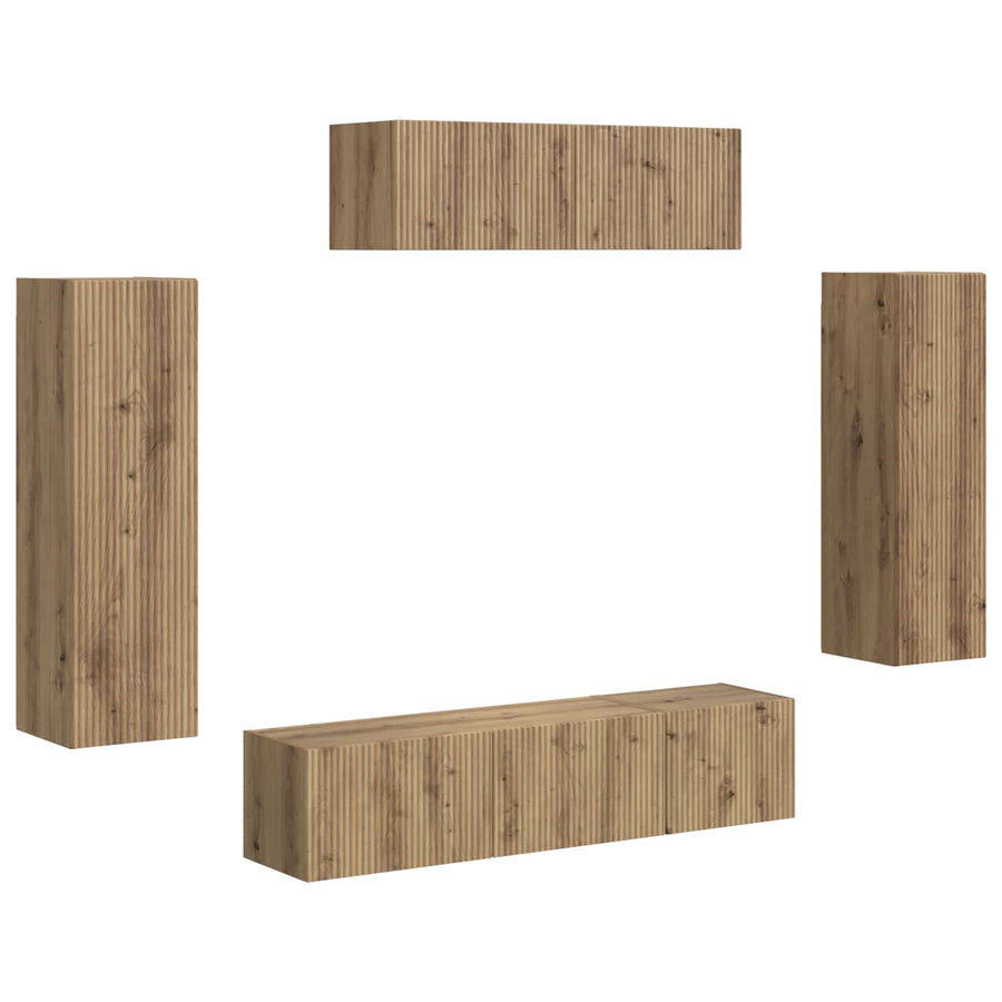 3 Pcs Artisan Eiken artisanaal eikenkleurig
