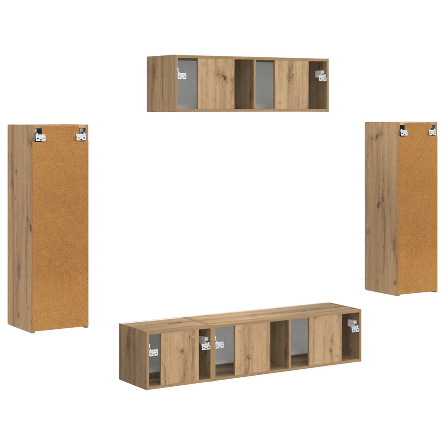3 Pcs Artisan Eiken artisanaal eikenkleurig