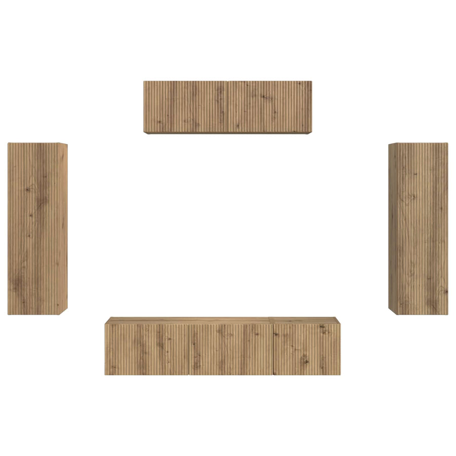 3 Pcs Artisan Eiken artisanaal eikenkleurig