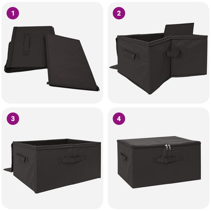 Opbergbox Antracietkleurig 43 x 34 x 23 cm Nonwoven stof