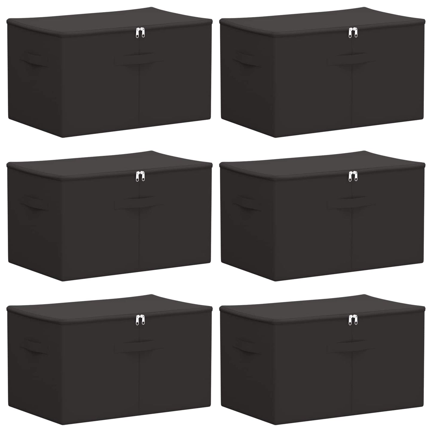 Opbergbox 6 pcs Antracietkleurig 55 x 35 x 32 cm Nonwoven stof