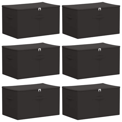 Opbergbox 6 pcs Antracietkleurig 55 x 35 x 32 cm Nonwoven stof