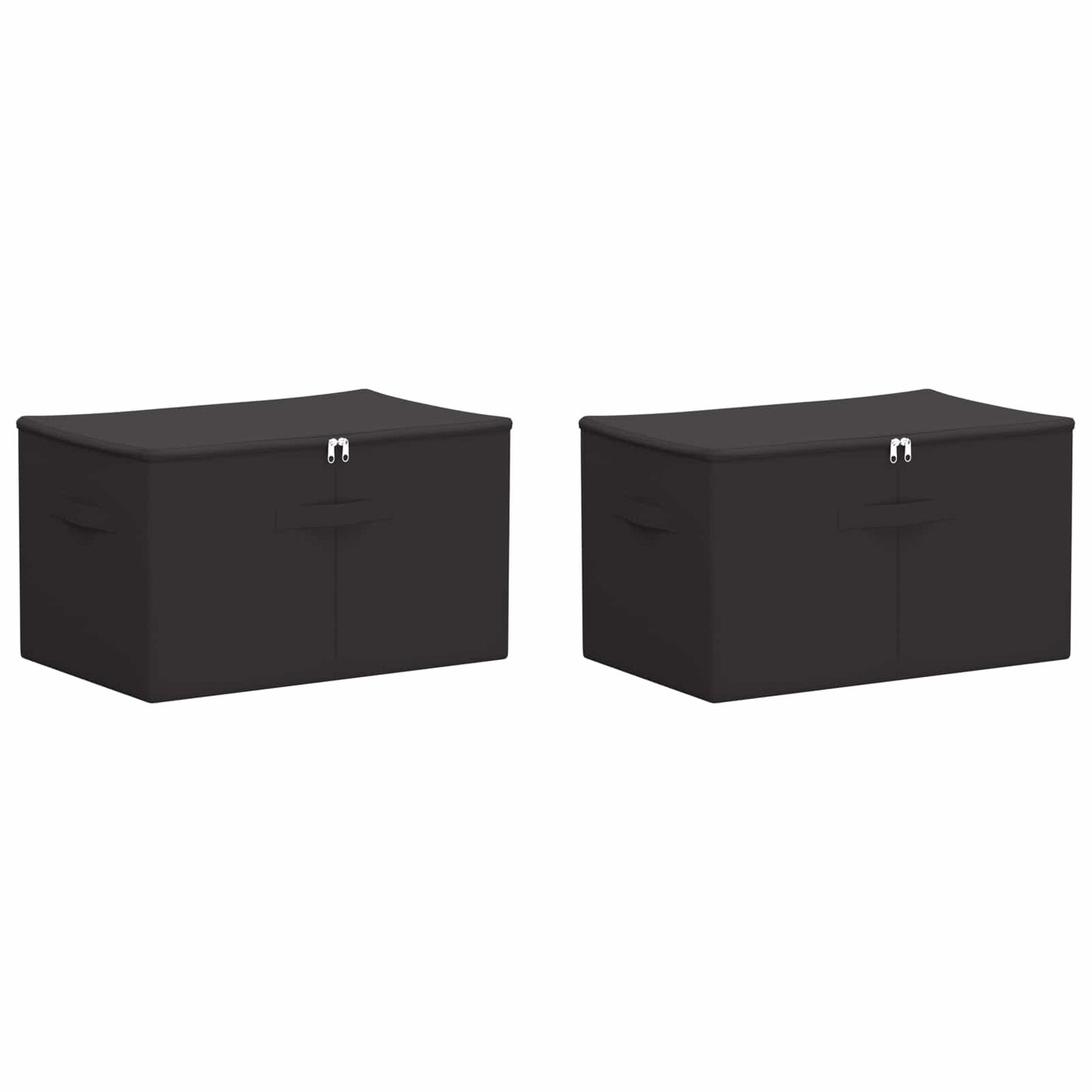 Opbergbox 2 pcs Antracietkleurig 60 x 43 x 35 cm Nonwoven stof