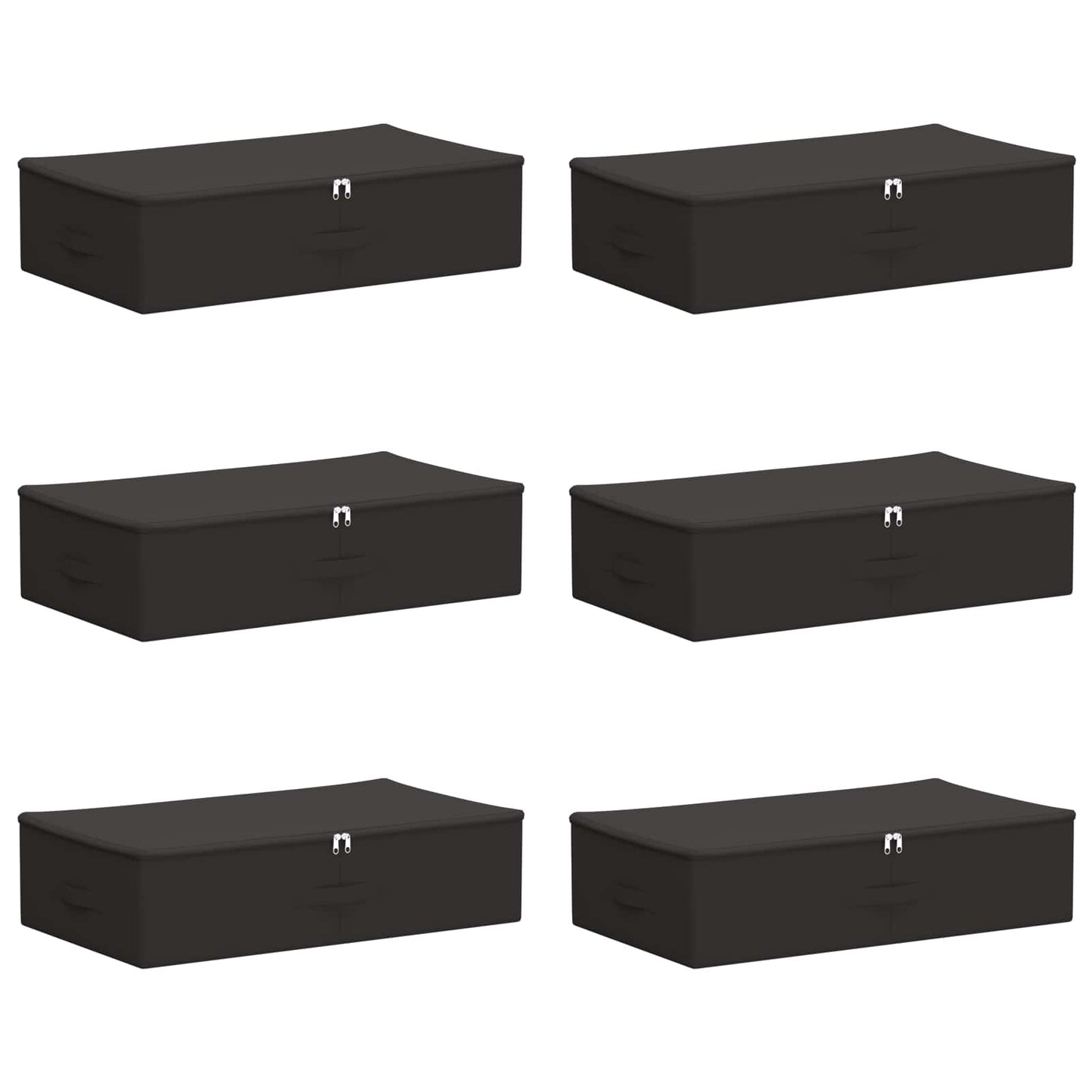 Opbergbox 6 pcs Antracietkleurig 70 x 40 x 18 cm Nonwoven stof