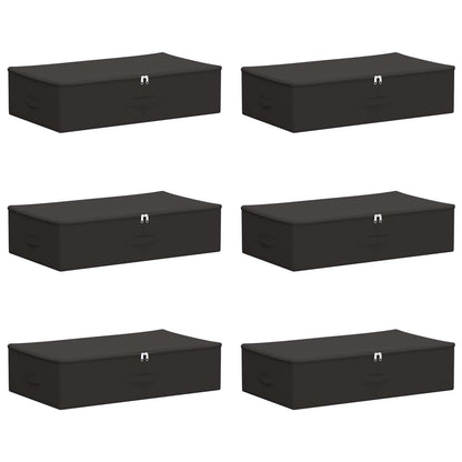 Opbergbox 6 pcs Antracietkleurig 70 x 40 x 18 cm Nonwoven stof
