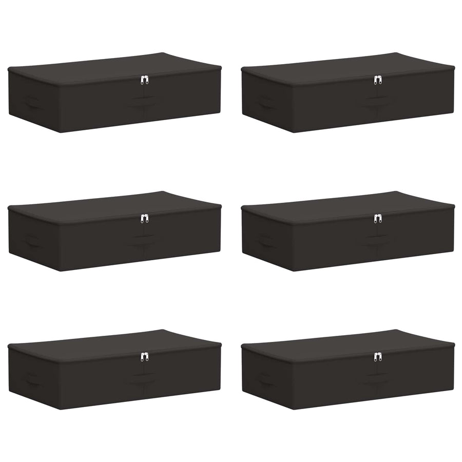 Opbergbox 6 pcs Antracietkleurig 70 x 40 x 18 cm Nonwoven stof