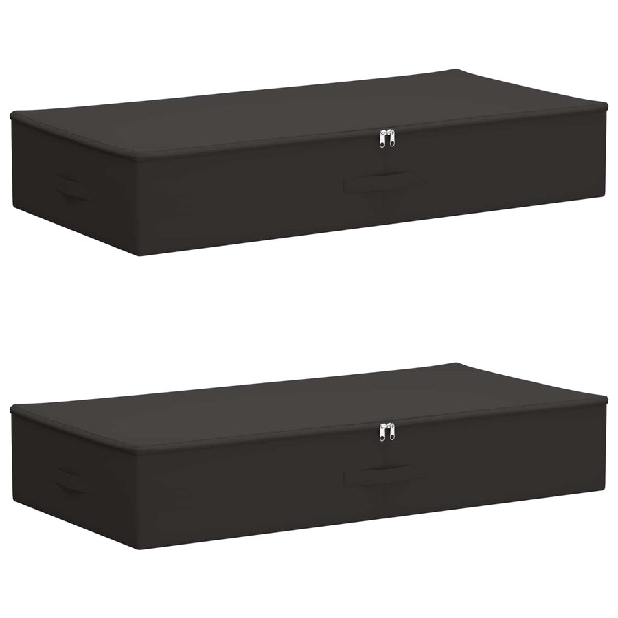 Opbergbox 2 pcs Antracietkleurig 90 x 48 x 15 cm Nonwoven stof