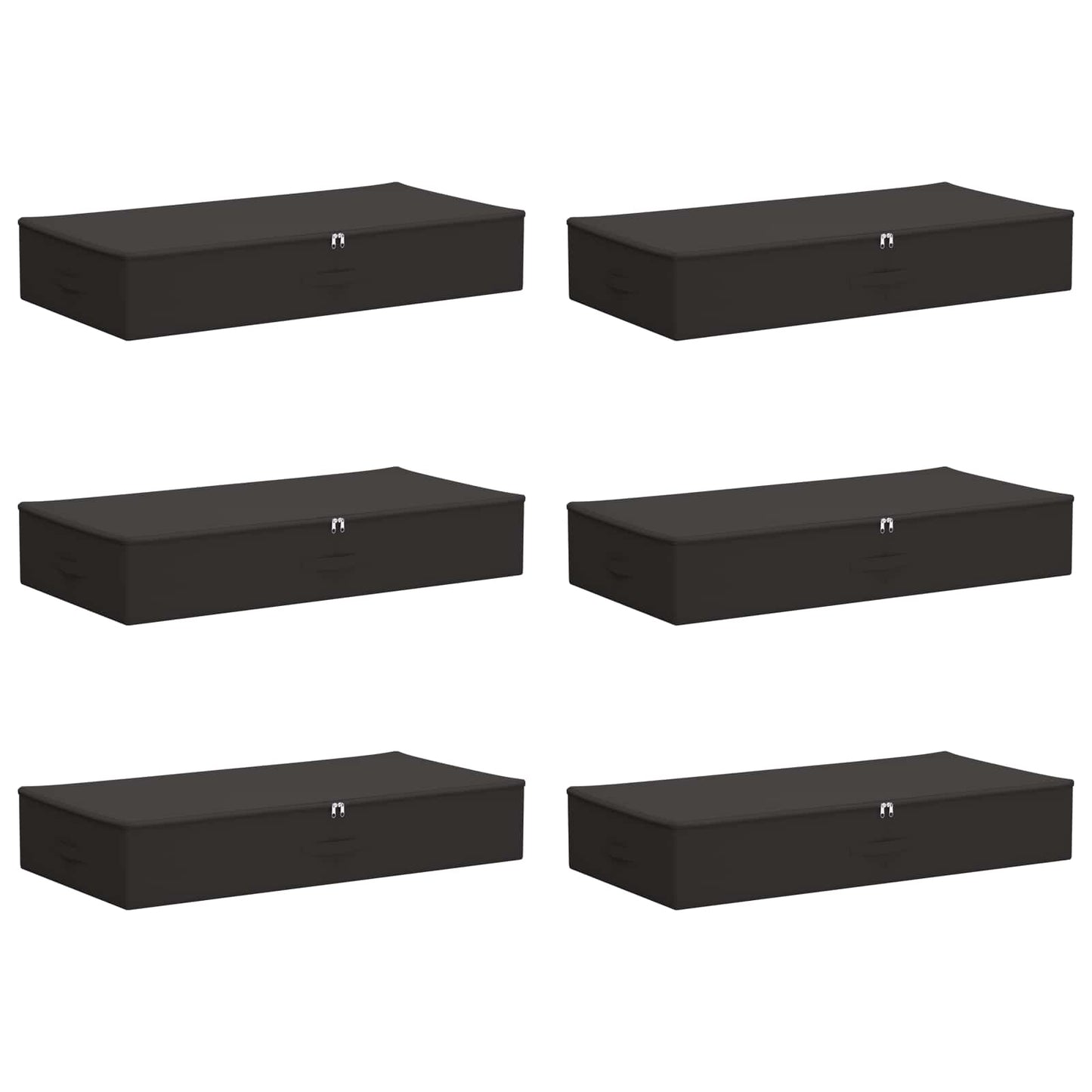 Opbergbox 6 pcs Antracietkleurig 90 x 48 x 15 cm Nonwoven stof