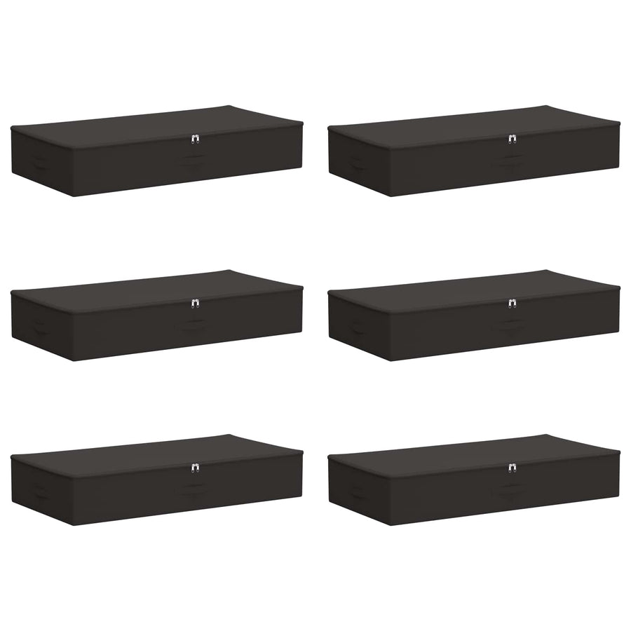 Opbergbox 6 pcs Antracietkleurig 90 x 48 x 15 cm Nonwoven stof