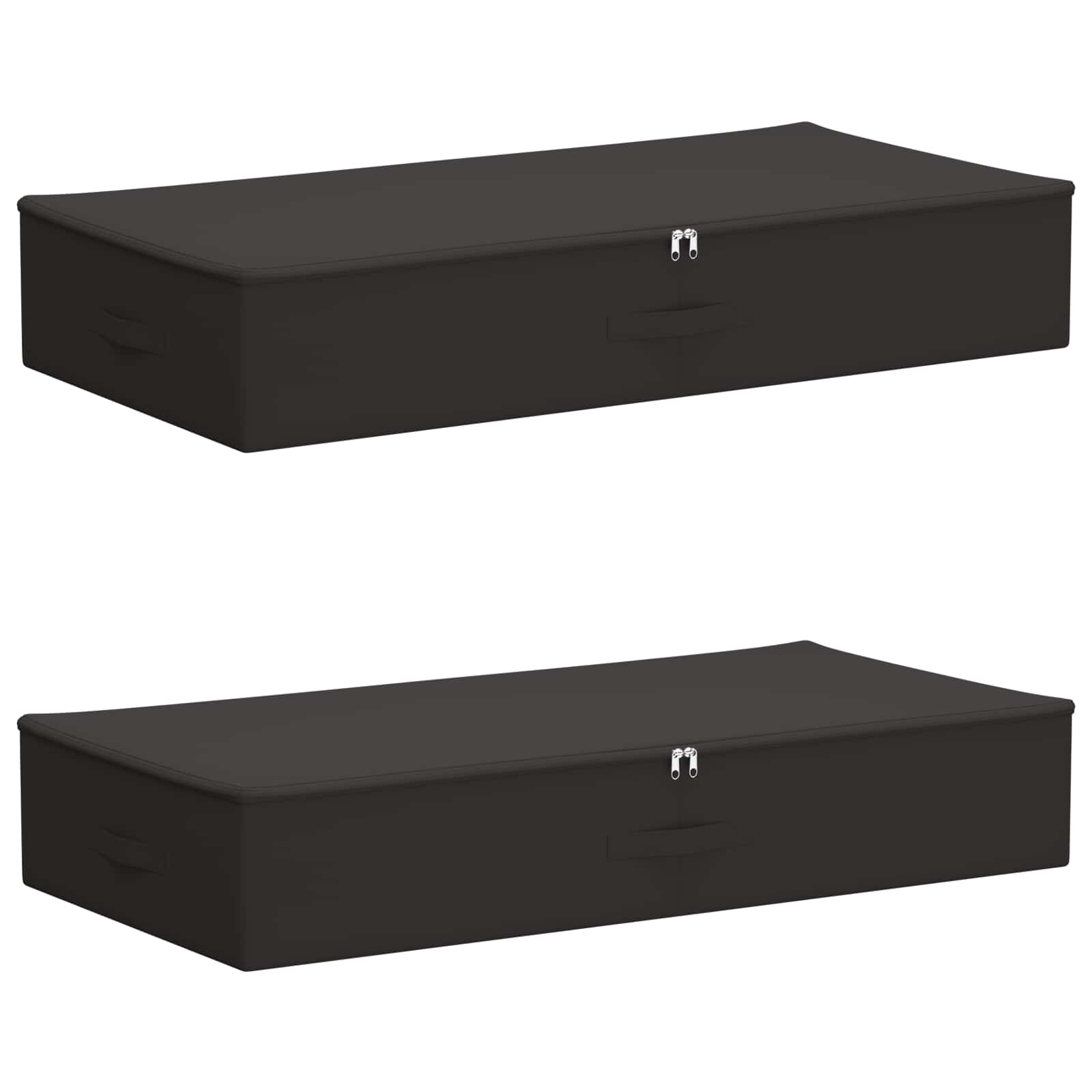 Opbergbox 2 pcs Antracietkleurig 100 x 50 x 18 cm Nonwoven stof