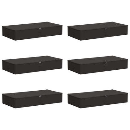 Opbergbox 6 pcs Antracietkleurig 100 x 50 x 18 cm Nonwoven stof
