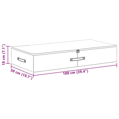 Opbergbox 24 pcs Antracietkleurig 100 x 50 x 18 cm