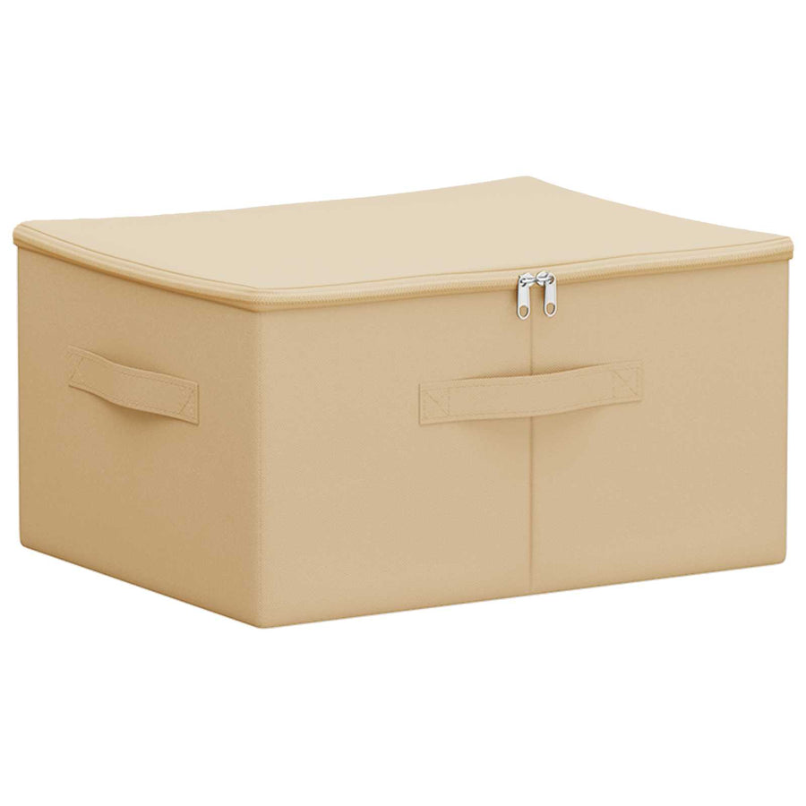 Opbergbox Crèmekleurig 43 x 34 x 23 cm Nonwoven stof