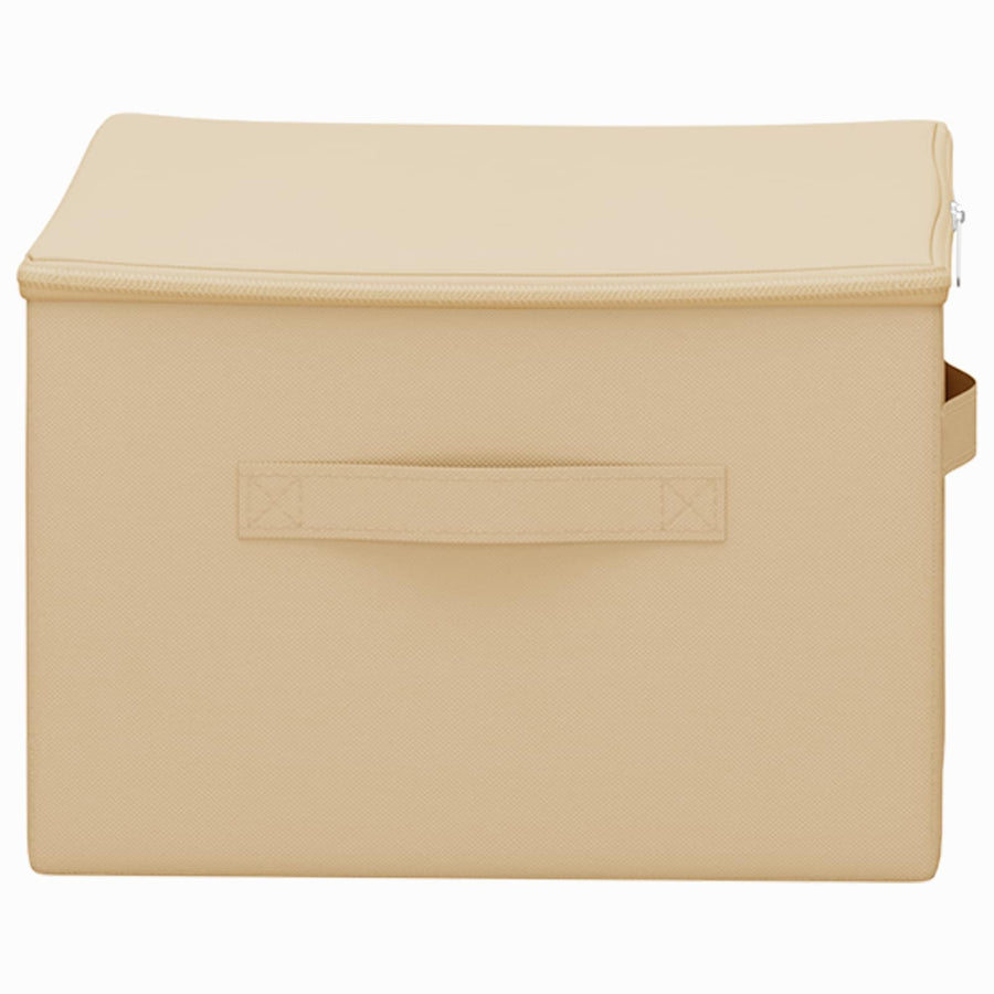 Opbergbox Crèmekleurig 43 x 34 x 23 cm Nonwoven stof