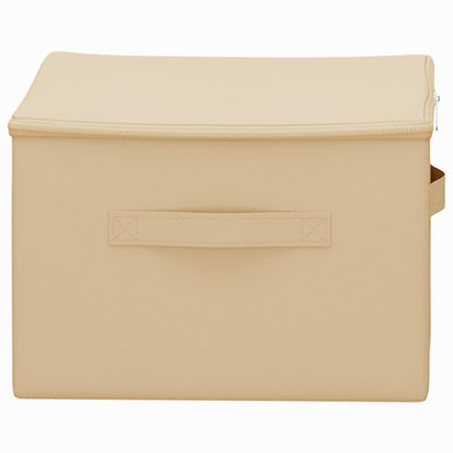 Opbergbox 24 pcs Crèmekleurig 43 x 34 x 23 cm Nonwoven stof