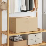 Opbergbox 6 stuks crèmekleurig 60x43x35 cm non-woven