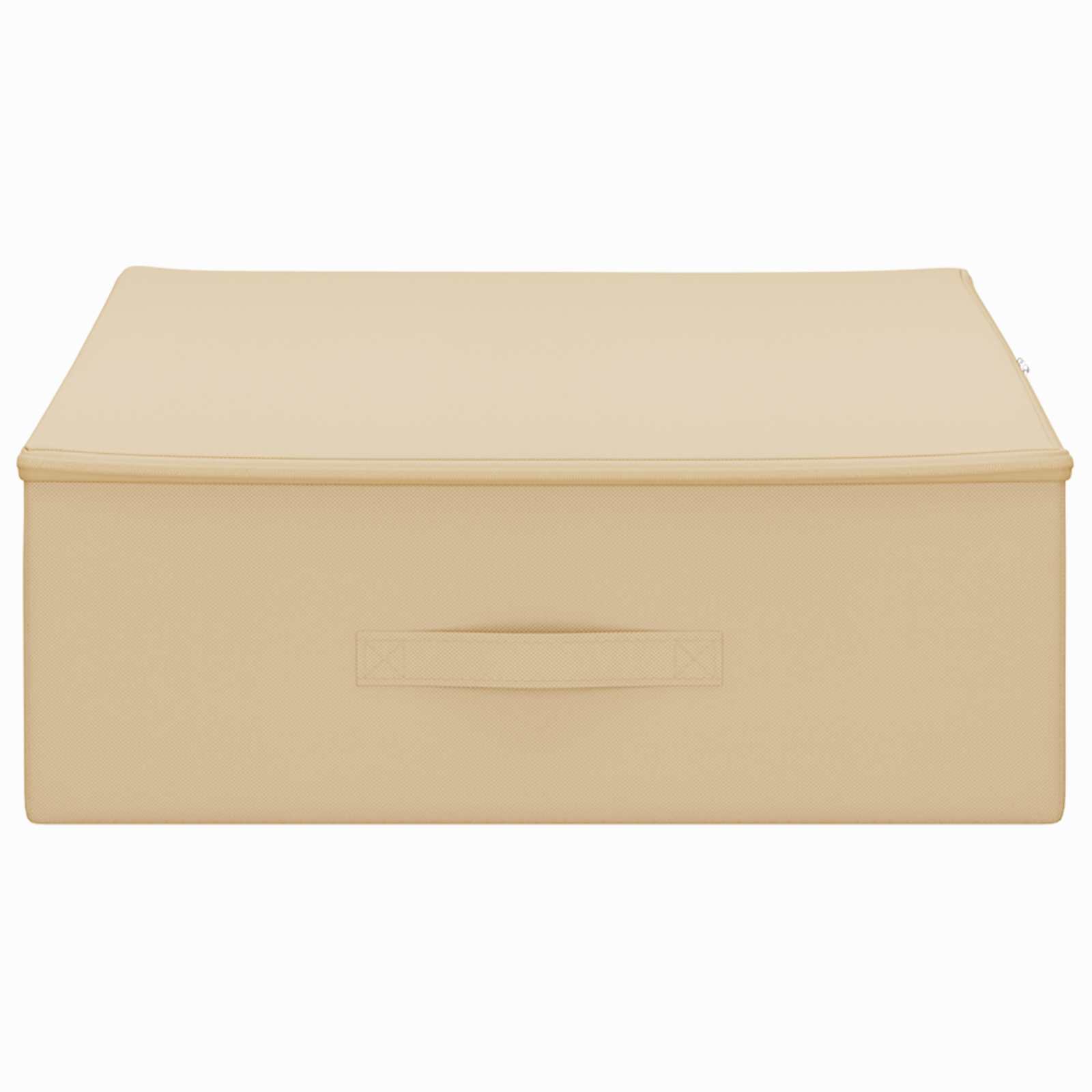 Opbergbox 2 pcs Crèmekleurig 90 x 48 x 15 cm Nonwoven stof