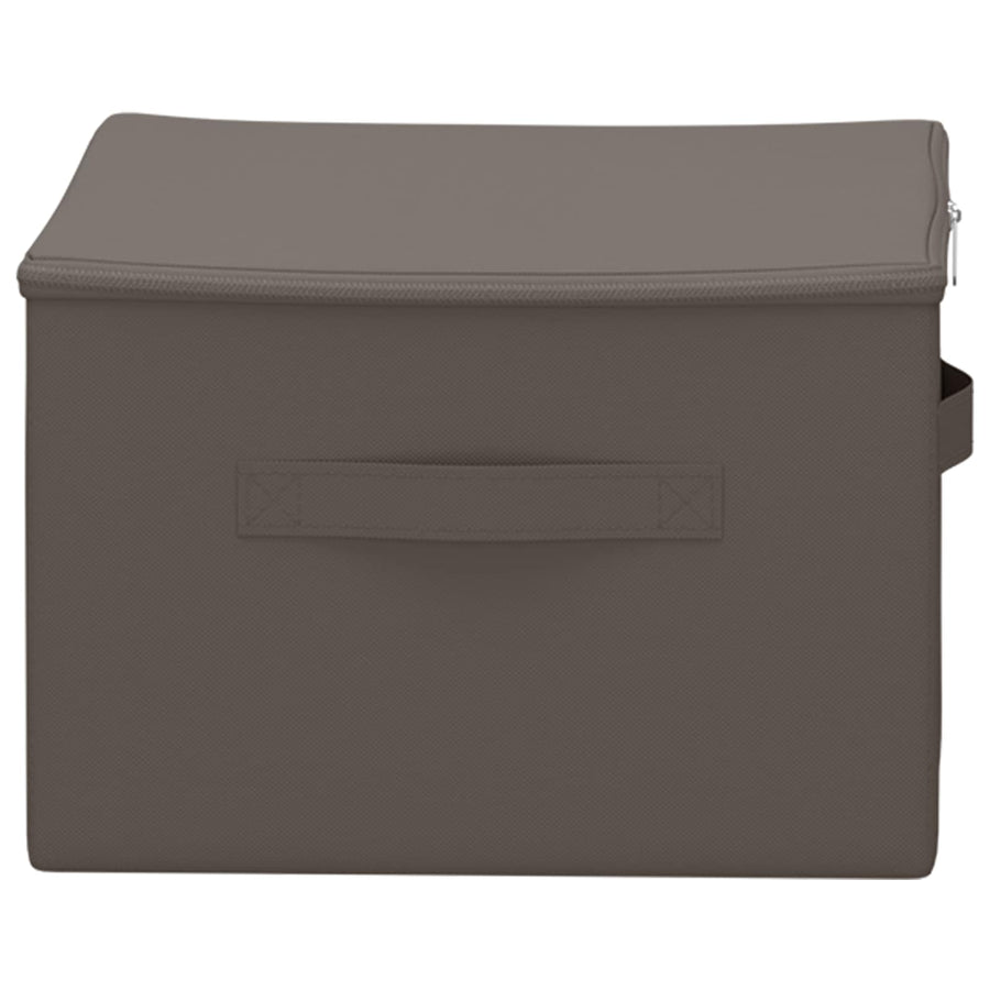 Opbergbox 24 pcs Grijs 43 x 34 x 23 cm Nonwoven stof