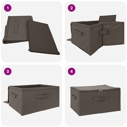 Opbergbox 6 pcs Antracietkleurig 55 x 35 x 32 cm Nonwoven stof