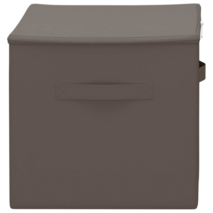 Opbergbox 24 pcs Grijs 55 x 35 x 32 cm Nonwoven stof