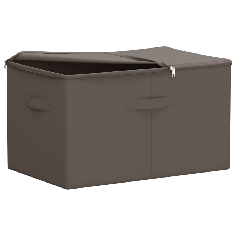 Opbergbox 2 pcs Grijs 60 x 43 x 35 cm Nonwoven stof