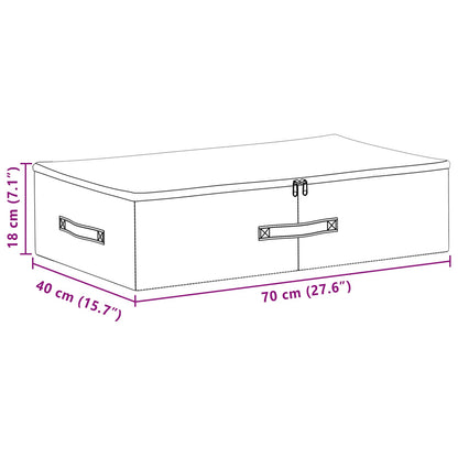 Opbergbox 6 pcs Grijs 70 x 40 x 18 cm Nonwoven stof