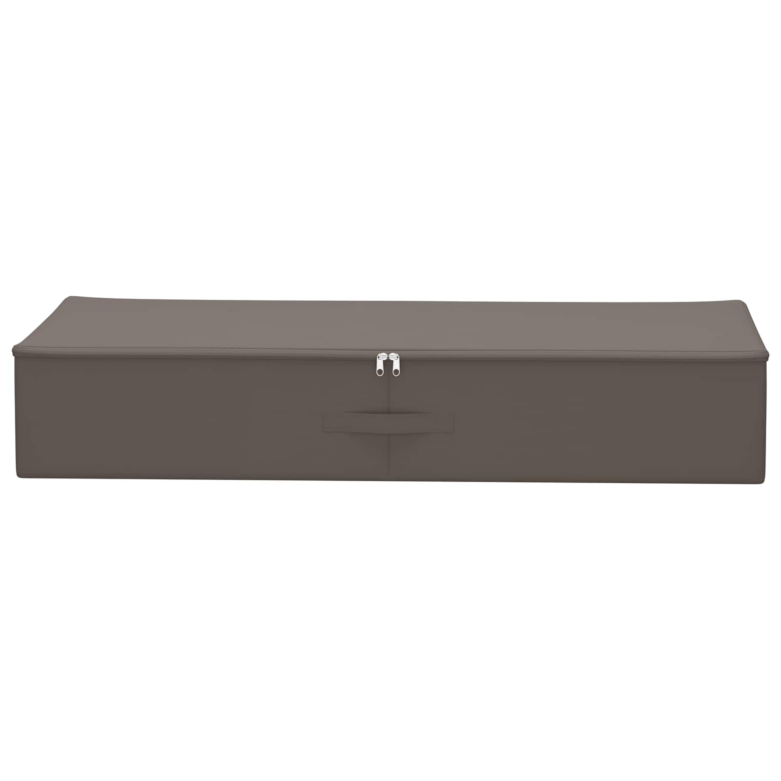 Opbergbox 2 pcs Grijs 90 x 48 x 15 cm Nonwoven stof