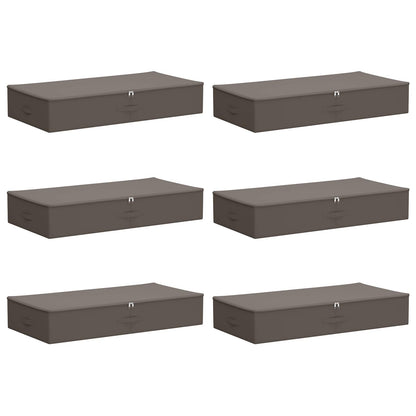 Opbergbox 6 pcs Grijs 100 x 50 x 18 cm Nonwoven stof