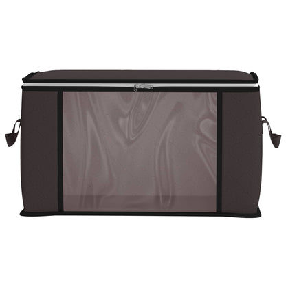 Opbergdoos met Transparante Zijraam 2 pcs Antracietkleurig