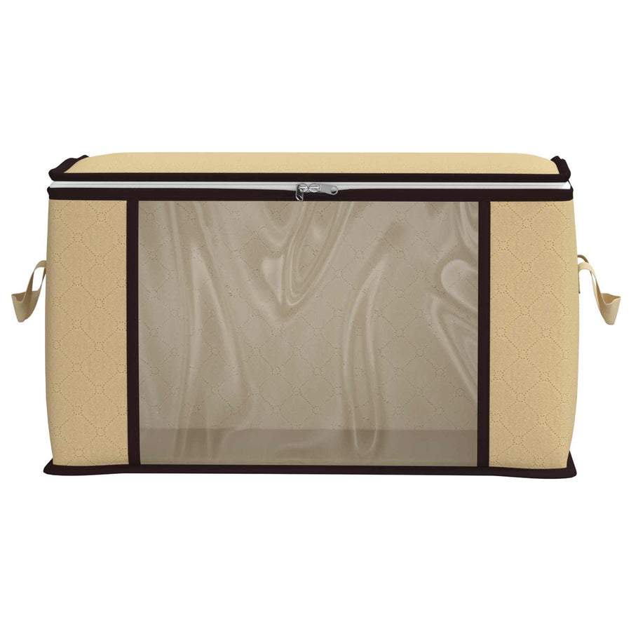 Opbergdoos met Transparante Zijraam 2 pcs Crèmekleurig