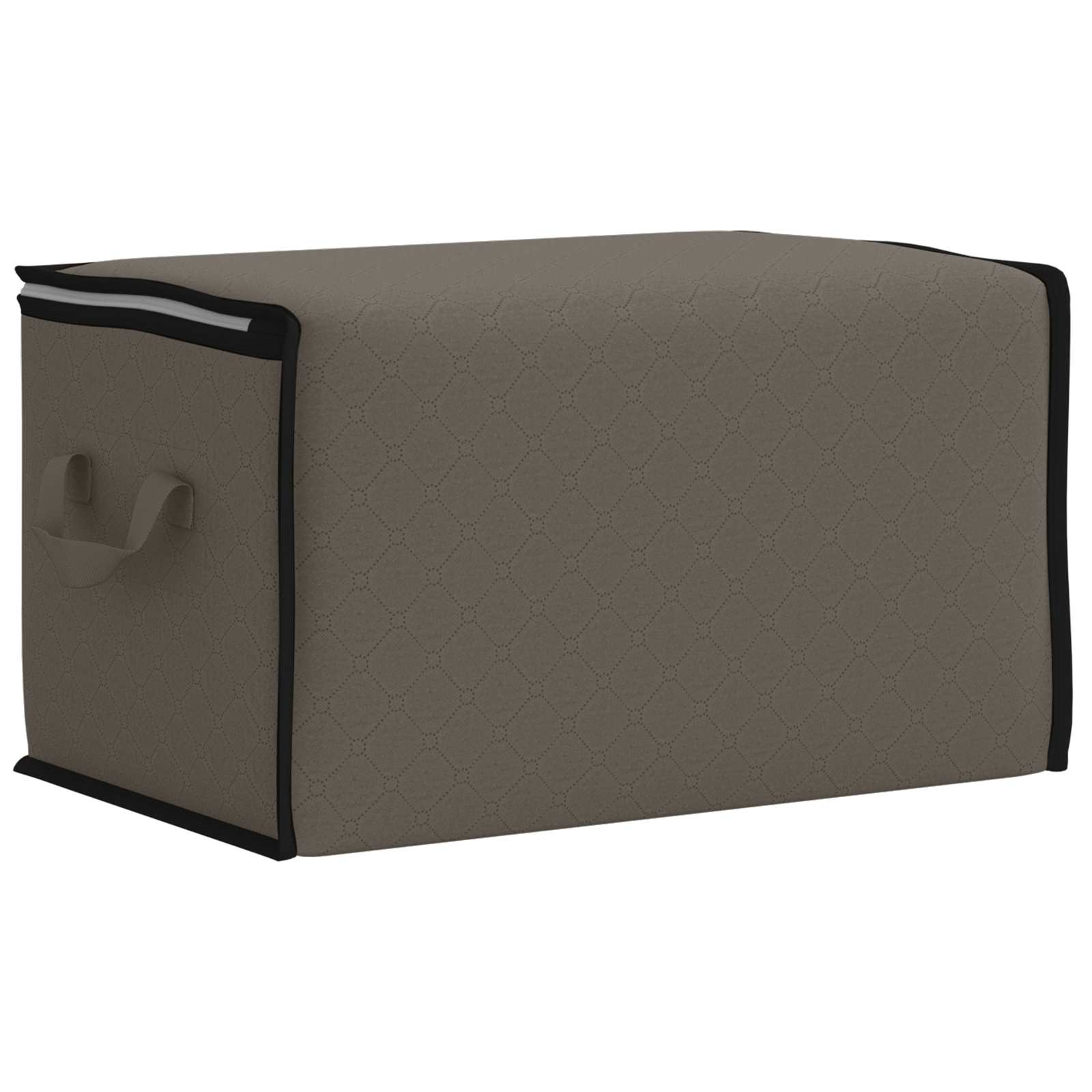 Opbergdoos met Transparante Zijraam 2 pcs Grijs 50 x 30 x 25 cm