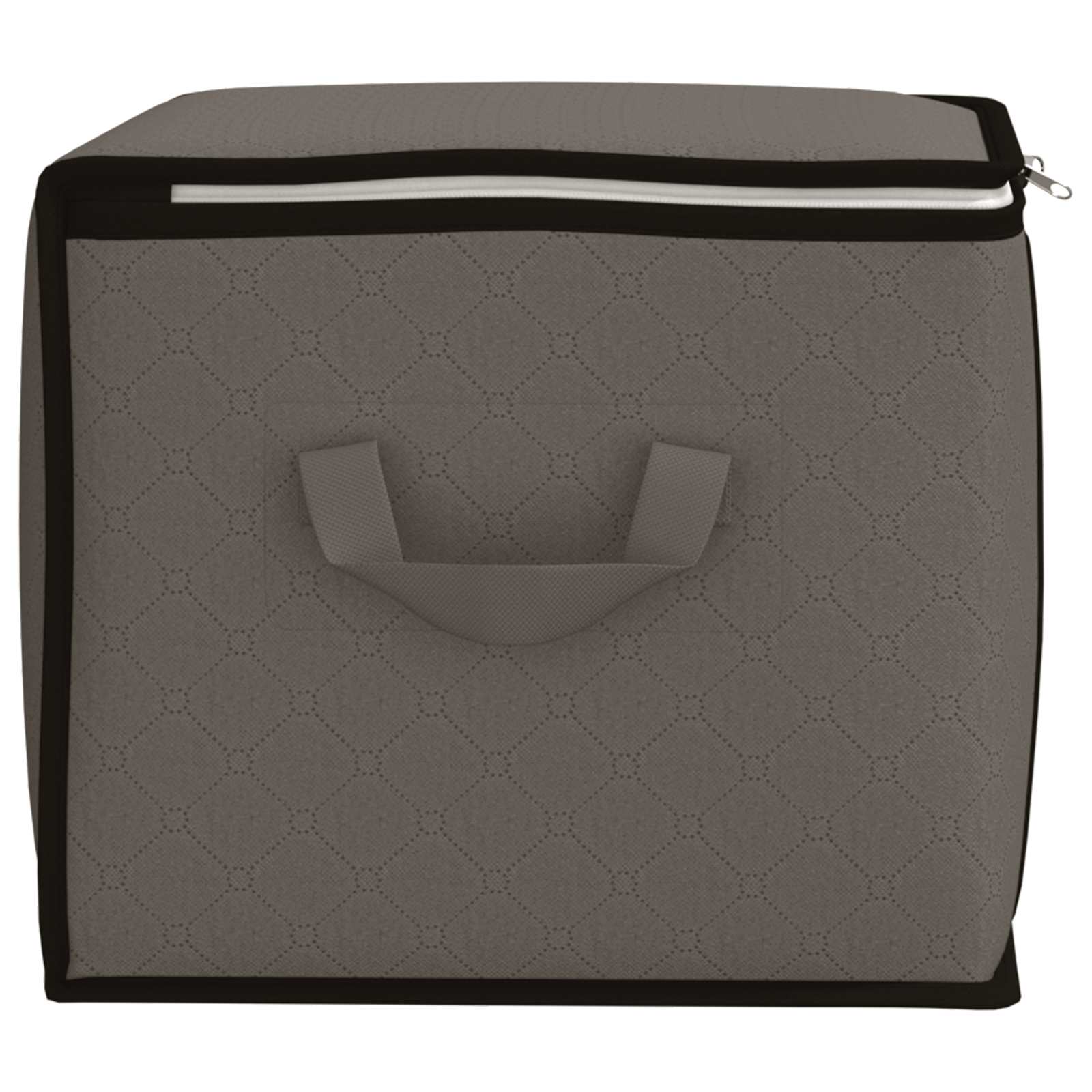 Opbergdoos met Transparante Zijraam 2 pcs Grijs 50 x 30 x 25 cm