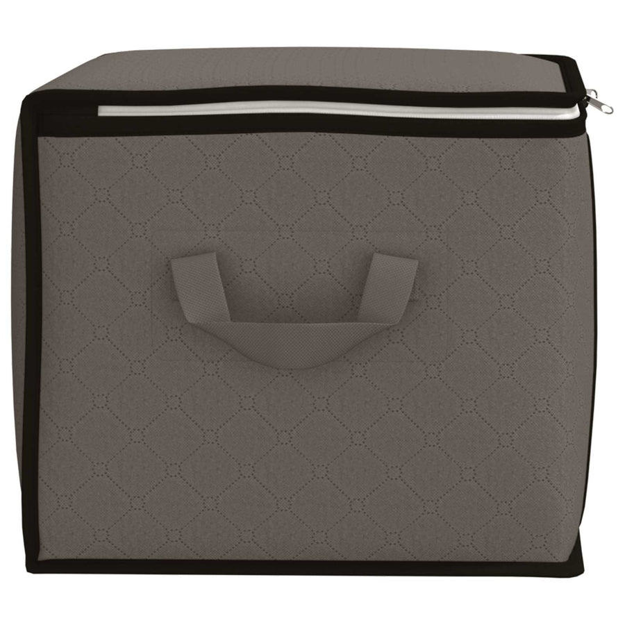 Opbergdoos met Transparante Zijraam 2 pcs Grijs 50 x 30 x 25 cm