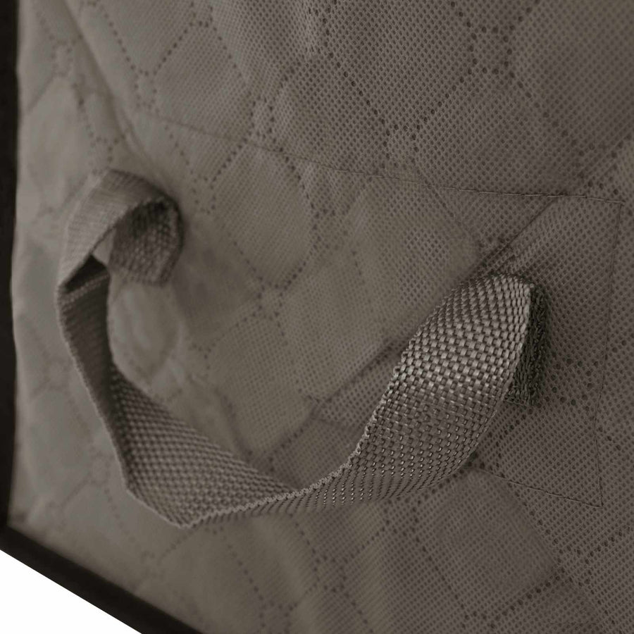 Opbergdoos met Transparante Zijraam 6 pcs Grijs 60 x 43 x 35 cm