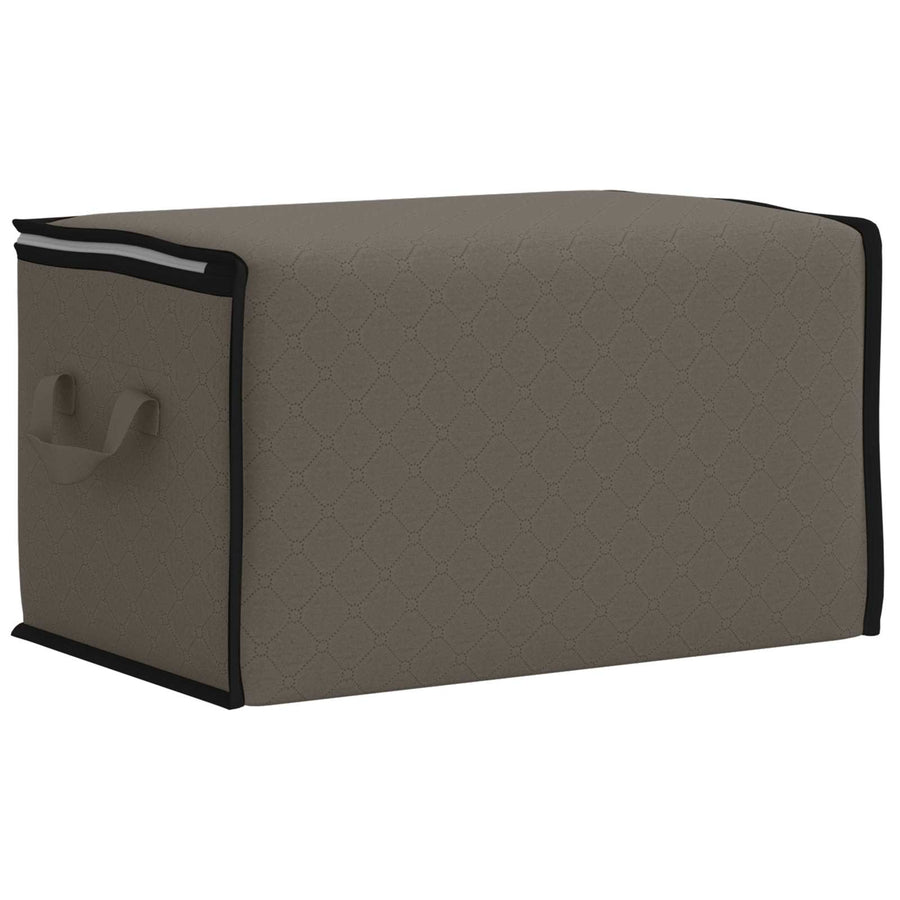 Opbergdoos met Transparante Zijraam 6 pcs Grijs 60 x 43 x 35 cm
