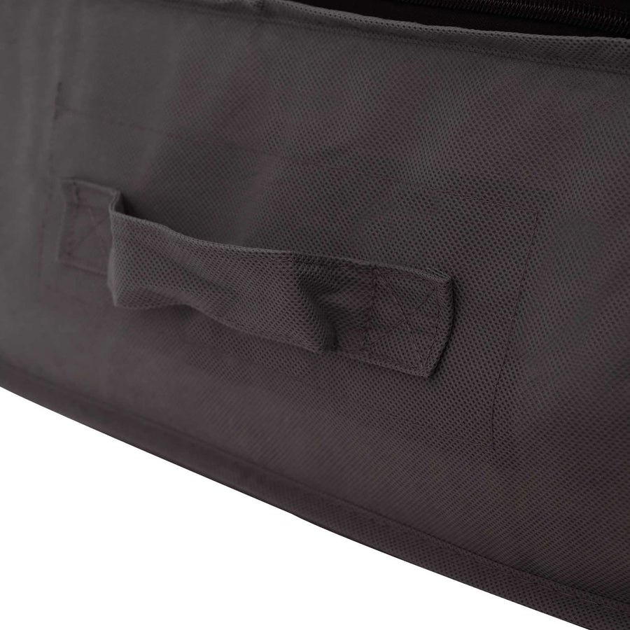 Opbergdoos met transparant bovenraam 2 pcs Antracietkleurig