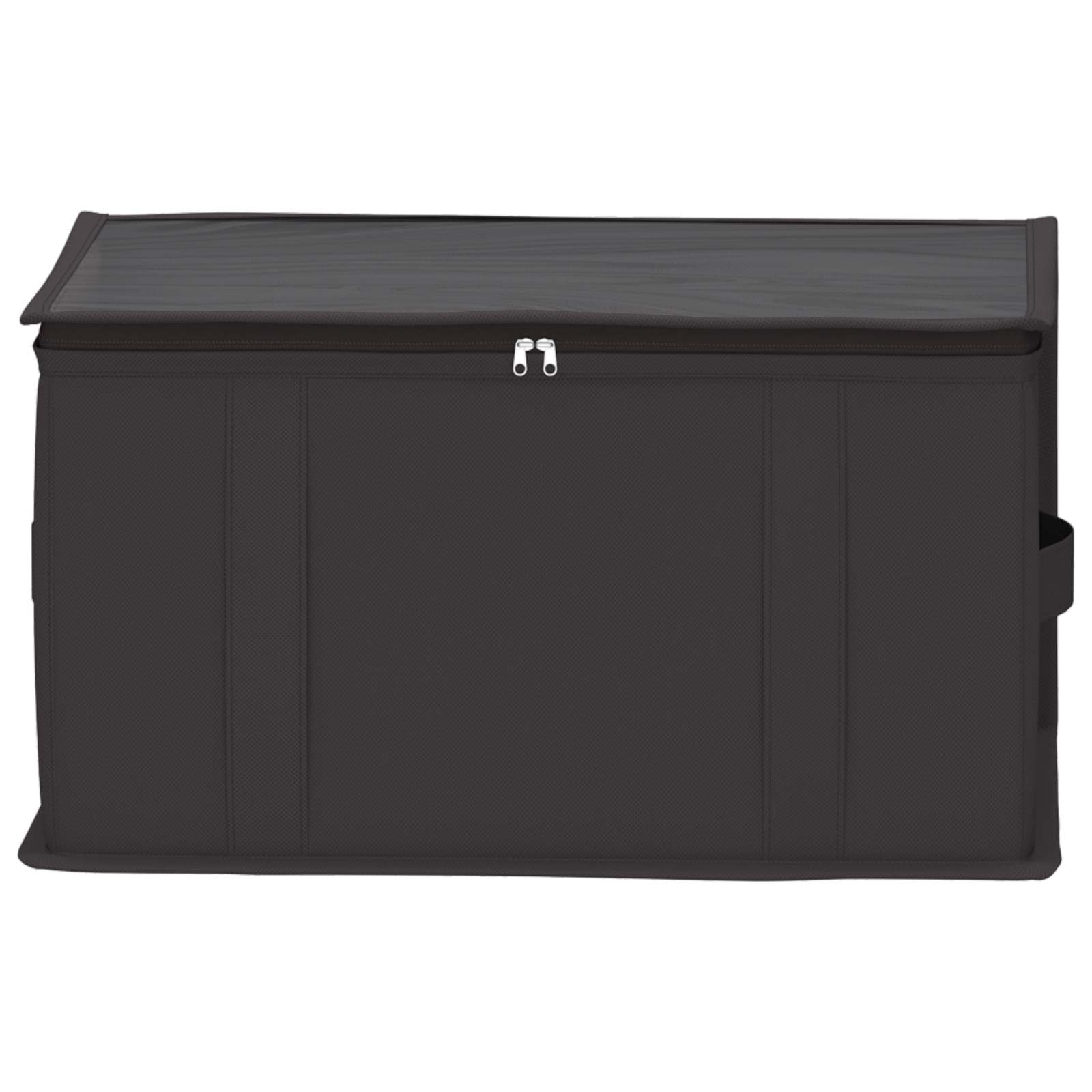 Opbergdoos met transparant bovenraam 2 pcs Antracietkleurig